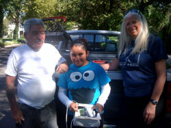 Volunteers Robert, Gracie & Jen